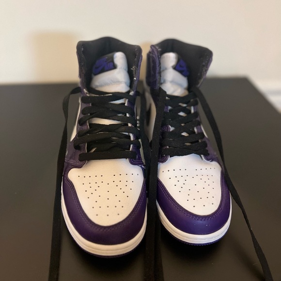 Air Force 1s in Court Purple, women's size 5.5. - Picture 3 of 6